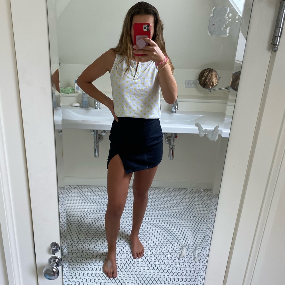Yellow Polka Dot Tank Top